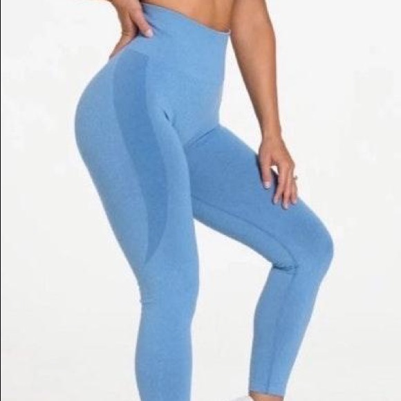 Nvgtn Sky Blue Seamless Leggings 